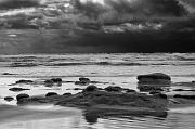 Nye Beach 1532  bw